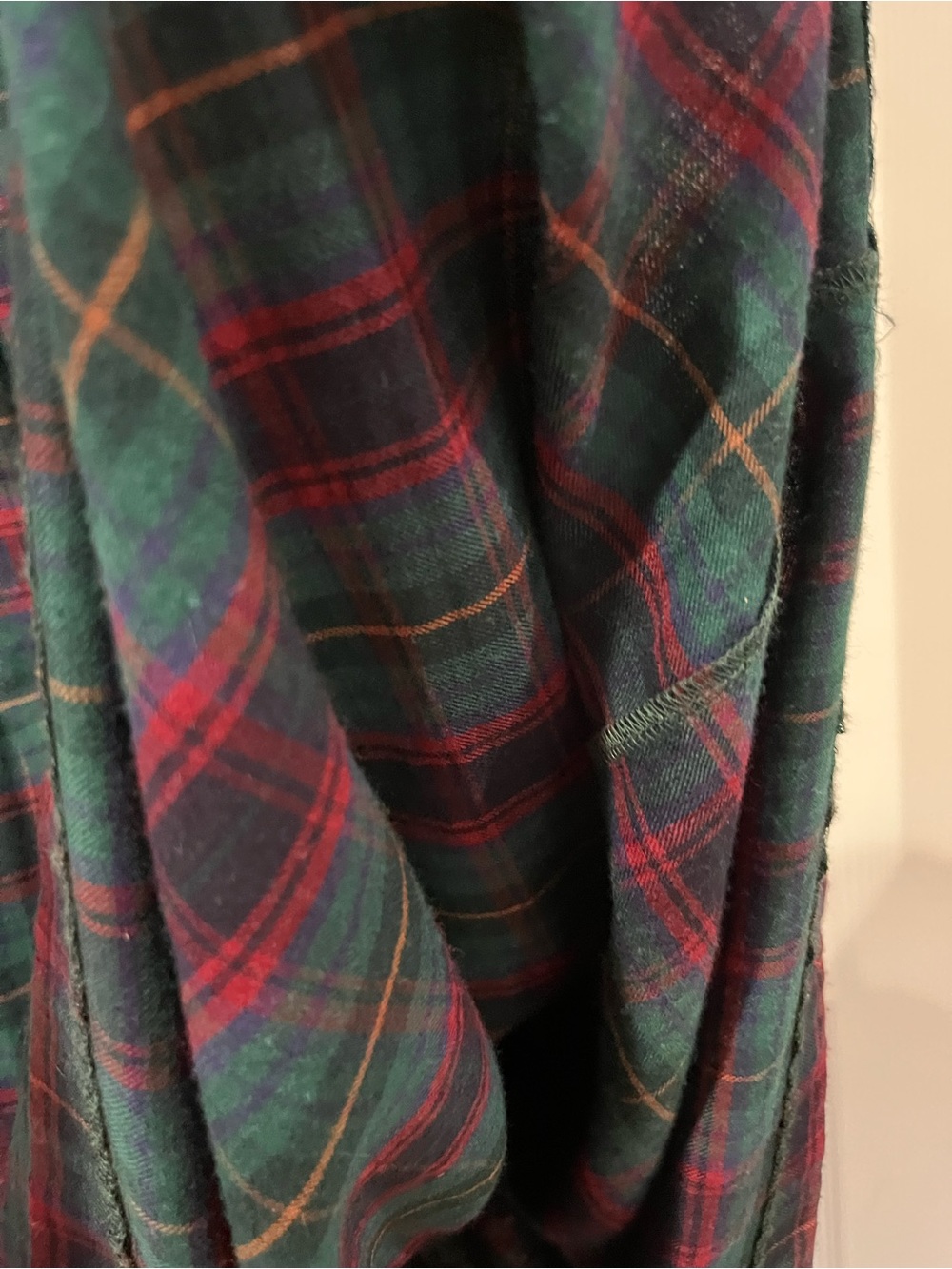 Laura Ashley Sz8 Classic Green Plaid Wool Blend Sleeveless Midi Dress, Jumper - Picture 7 of 10